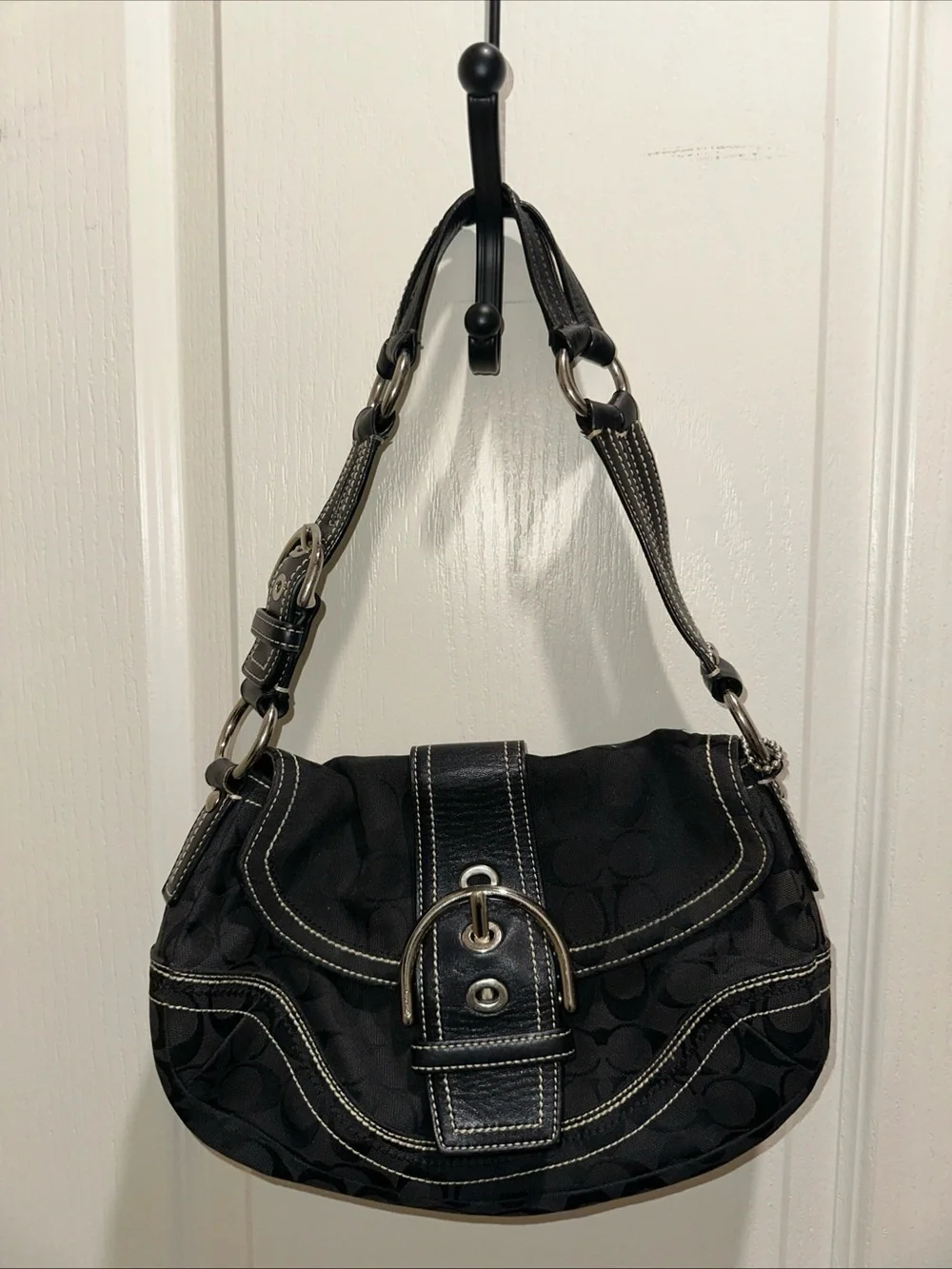Coach 10603 Vintage Soho Black Signature Jacquard bag